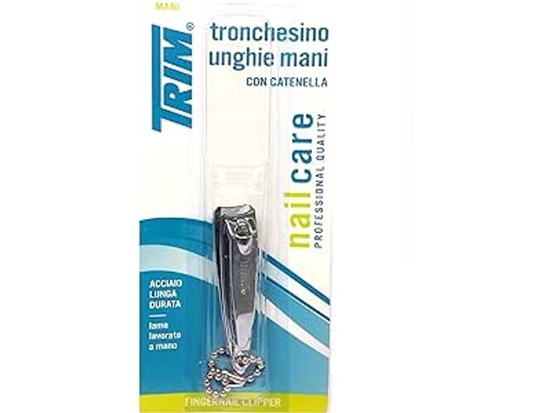 TRIM FINGERNAIL CLIPPER WITH FILE CHAIN N-0047