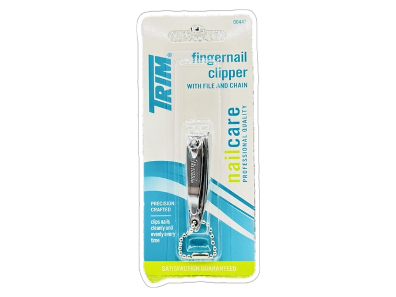 TRIM FINGERNAIL CLIPPER WITH FILE CHAIN N-0047