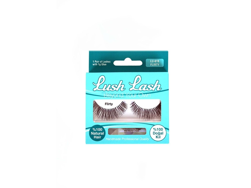 LUSH LASH ADHESIVE EYELASHES (LU-619 FLIRTY)