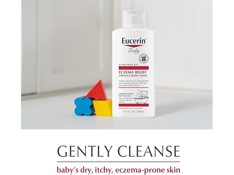 EUCERIN BABY ECZEMA RELIEF CREAM AND BODY WASH 400ML