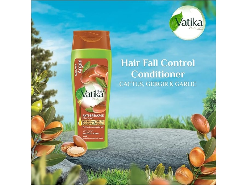 Vatika shampoo 400ml argan moistrure