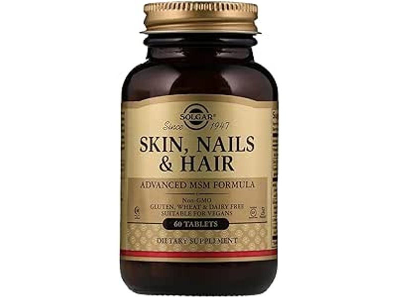 SOLGAR SKIN NAILS & HAIR ADVANCED MSM FORMULA 60 TAB