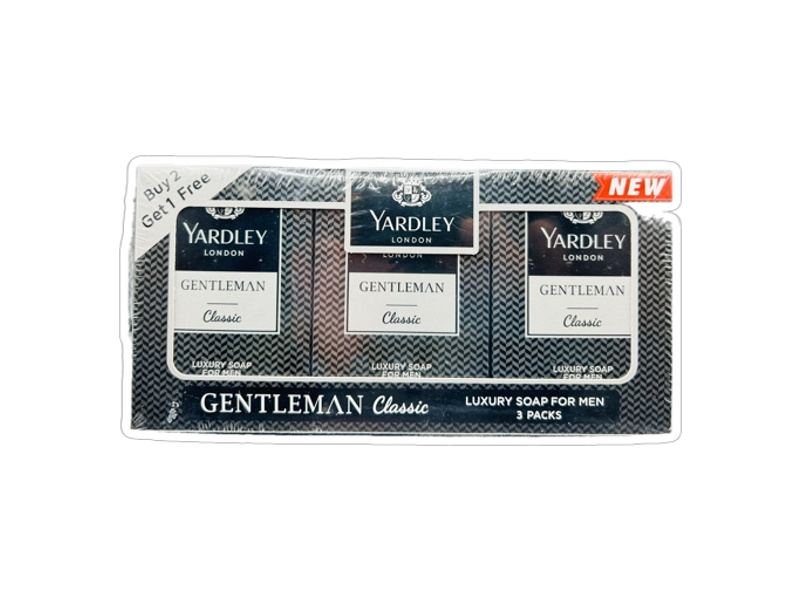 YARDLEY LUXURY SOAP GENTLEMAN CLASSIC 90GM (2+1)