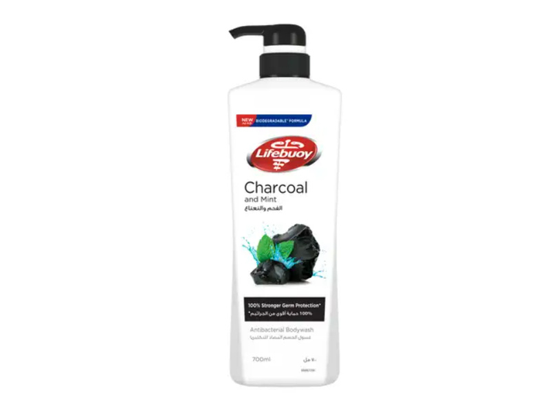 LIFEBUOY SHOWER GEL 700ML CHARCOAL & MINT