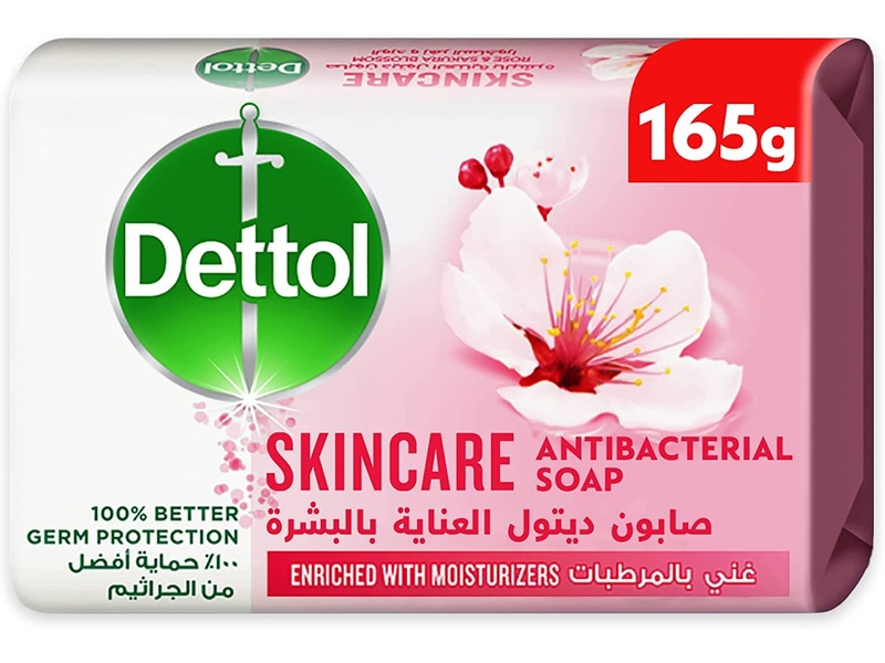 DETTOL SOAP BAR SKIN CARE 165 GM X 6