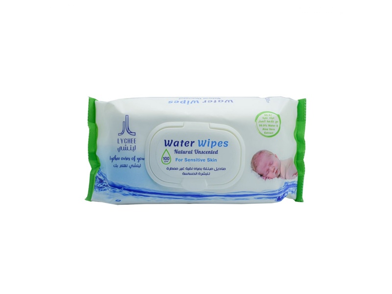 WATER WIPES UNSCENTED 100 WIPES 5652