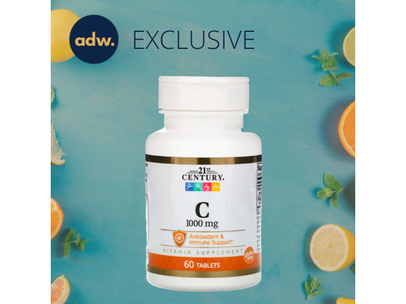 21ST CENTURY VITAMIN C 1000MG (60TABLETS)