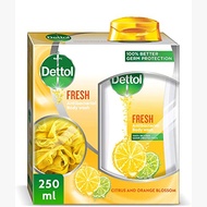 Dettol anti bacterial fresh shower gel with loofa 250ml