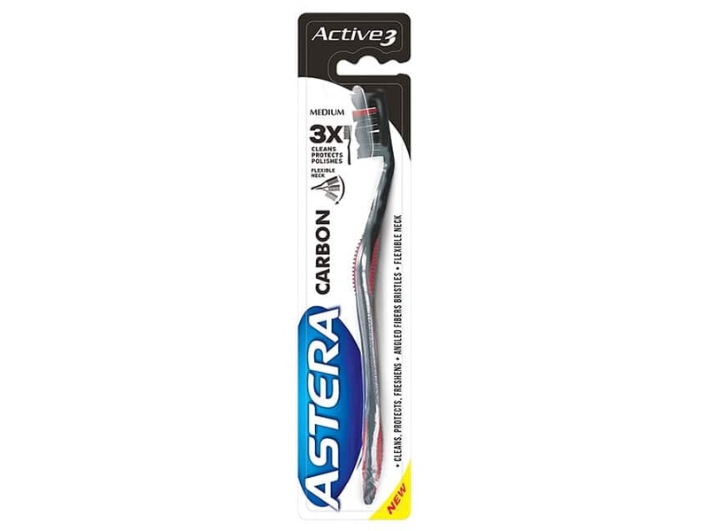 ASTERA TOOTHBRUSH CARBON ACTIVE 3 MEDIUM