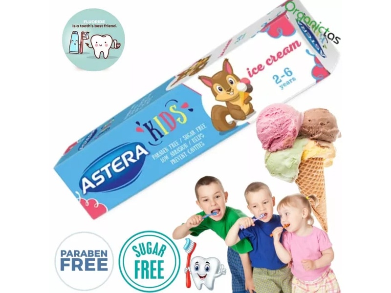 ASTERA KIDS  TOOTHPASTE ICE CREAM 2-6YEARS