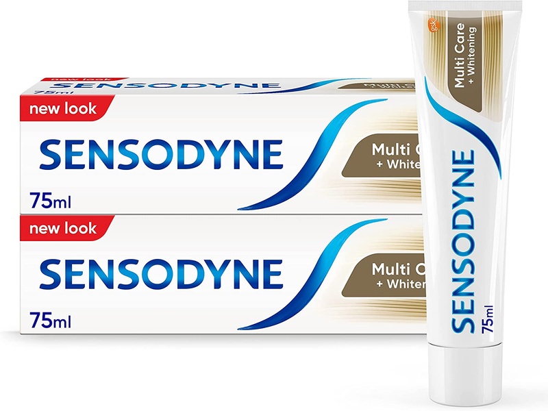 Sensodyne tooth paste twin pack multi+white