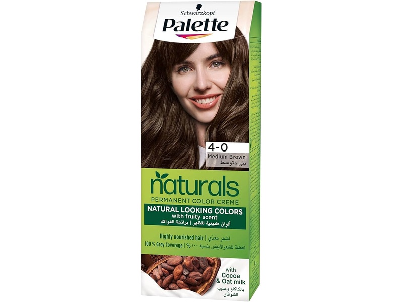 PALETTE HAIR COLOR NATURALS 4-0 MEDIUM BROWN