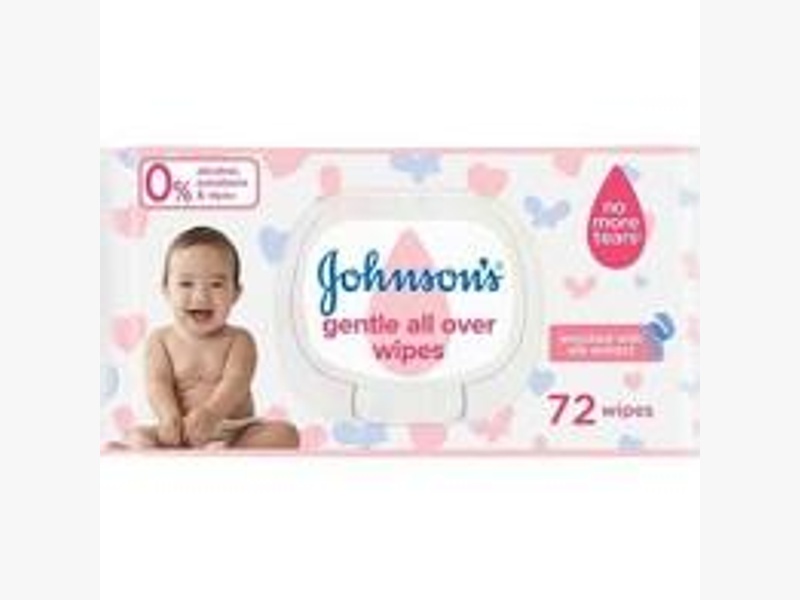 Johnsons gentle all over 72 wipes (2+1)