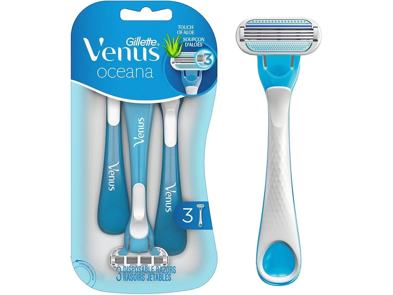 GILLETTE SIMPLY VENUS 3 DISPOSABLE RAZOR OCEANA^