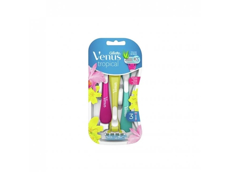 GILLETTE SIMPLY VENUS 3 DISPOSABLE RAZOR TROPICAL^