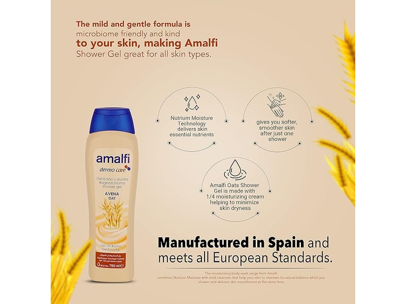 AMALFI SHOWER GEL AVENA OAT 750ML