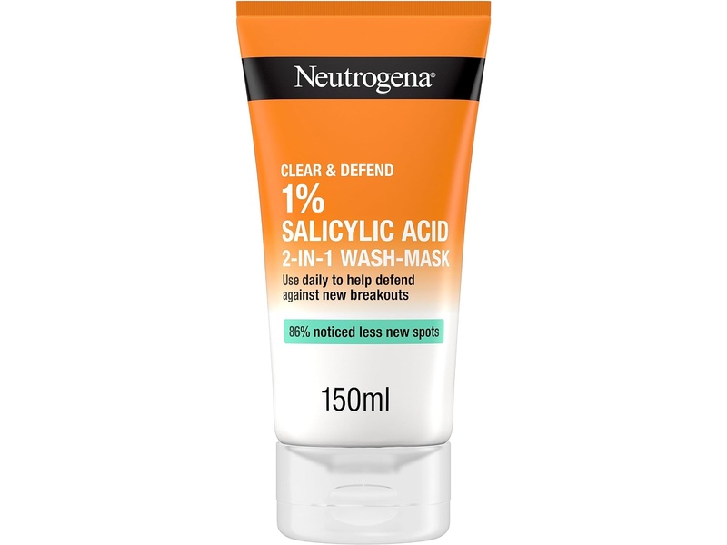 Neutrogena visibly clear 2-in-1 wash mask 150ml