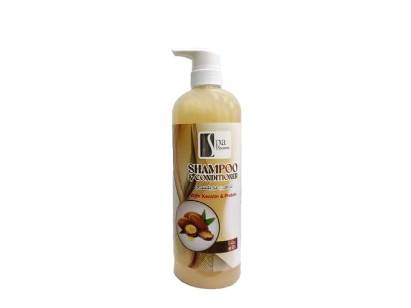 SPA SYSTEM SHAMPOO & CONDITIONER ARGAN OIL 1000ML