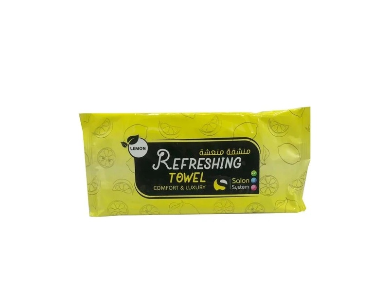 SALON SYSTEM LEMON REFRESHING TOWEL 1PCS