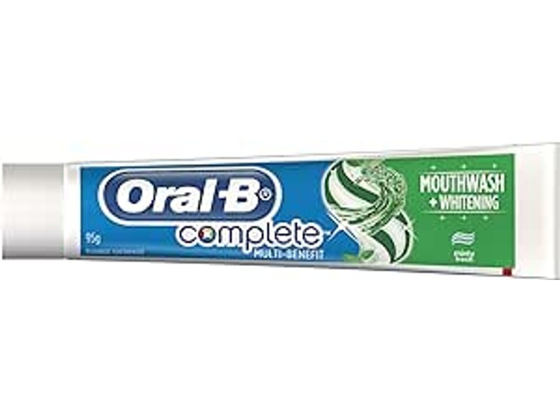 Oral-b toothpast complete mouth wash whitening 100ml