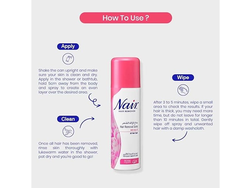 Nair hair removal spray rose 200ml