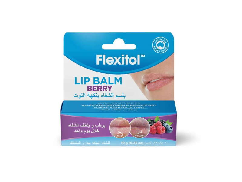 FLEXITOL RASPBERRY LIP BALM 10 G