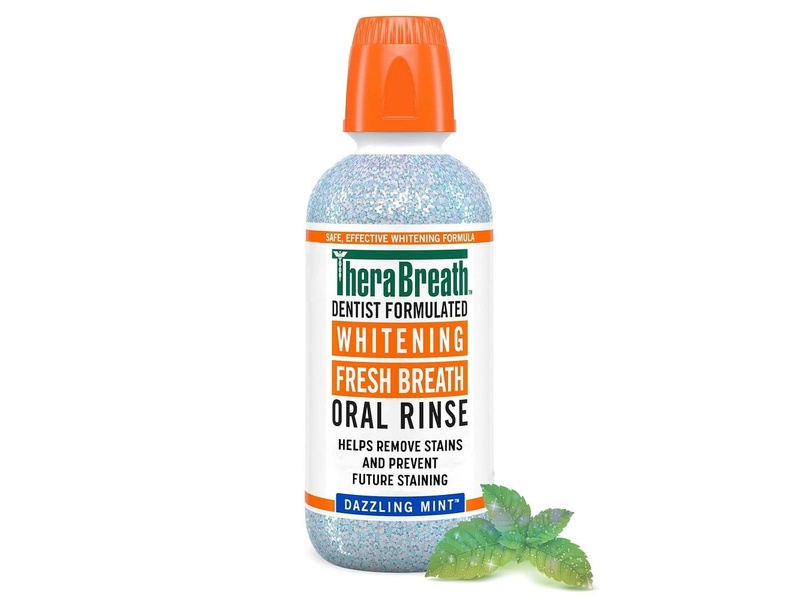 THERABREATH WHITENING MINT MOUTHWASH DAZZLING MINT 473ML