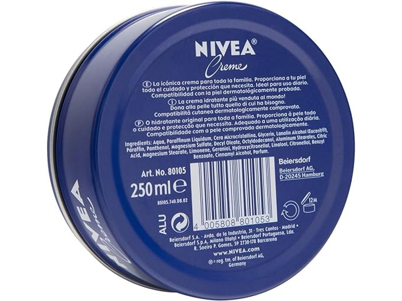 Nivea moisturizing cream 250 ml blue