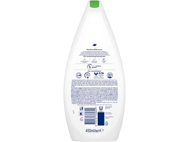 Dove shower gel 500 ml fresh touch