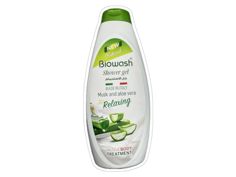 BIOWASH SHOWER GEL MUSK & ALOE VERA 750ML