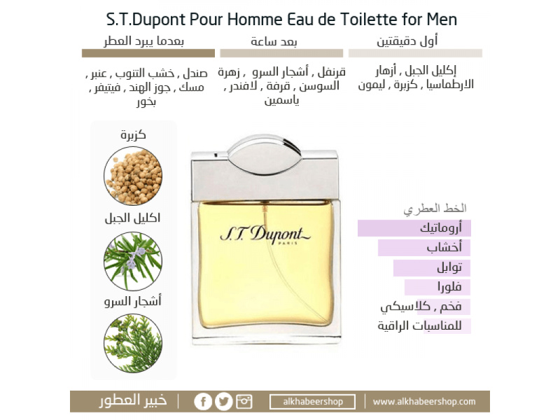 S.T. DUPONT EAU DE TOILETTE POUR HOMME 100ML