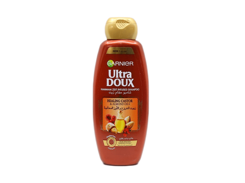 GARNIER ULTRA DOUX HEALING CASTOR & ALMOND OIL SHAMPOO 400ML