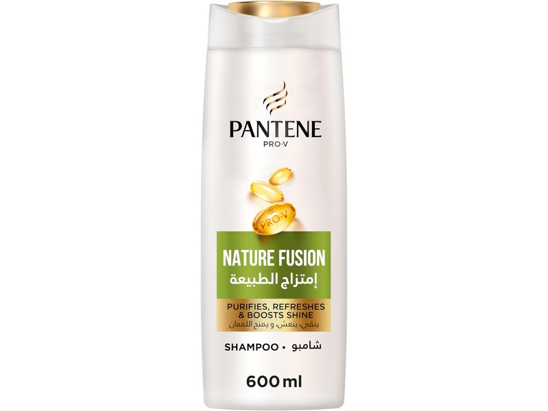 Pantene hair shampoo  600 ml  nature fusion