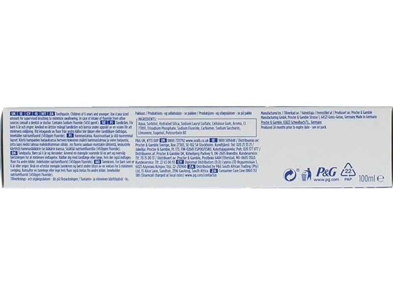 ORAL B TOOTHPASTE 100 ML CAVITY PROTECTION^