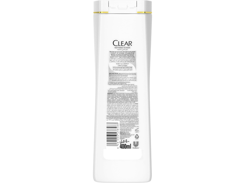 Clear hair shampoo anti dandruff women 400 ml soft&shiny