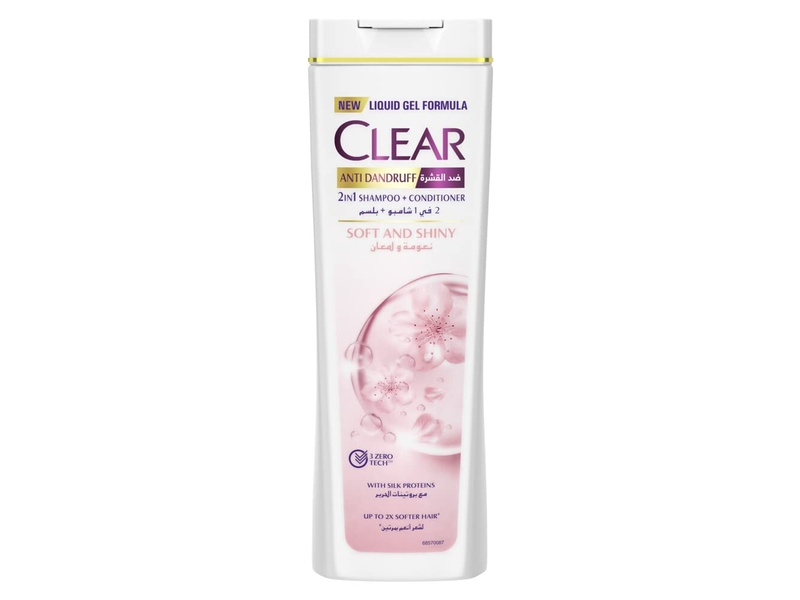 Clear hair shampoo anti dandruff women 400 ml soft&shiny