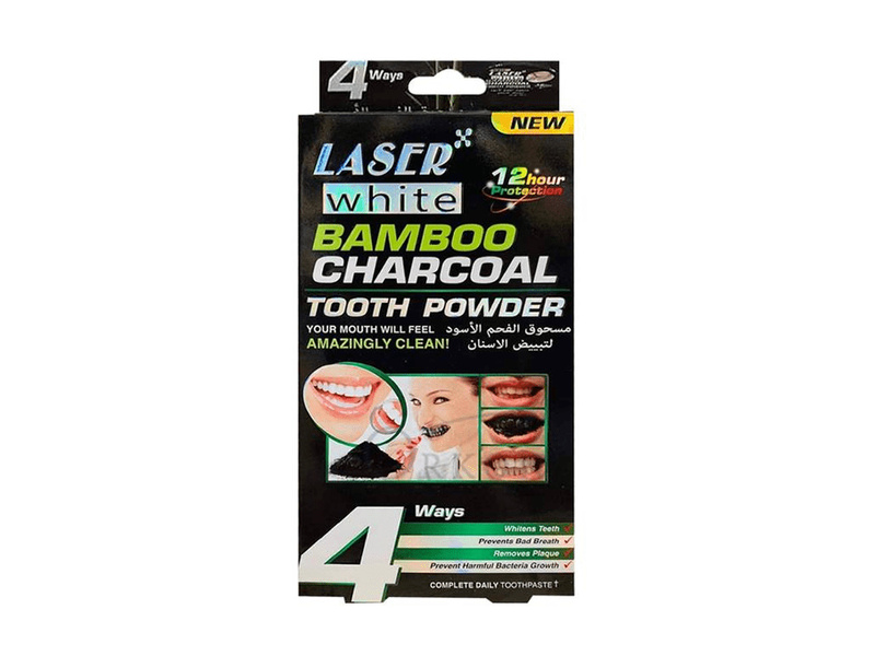 LASER WHITE BAMBOO CHARCOAL TOOTHPOWDER 20GM