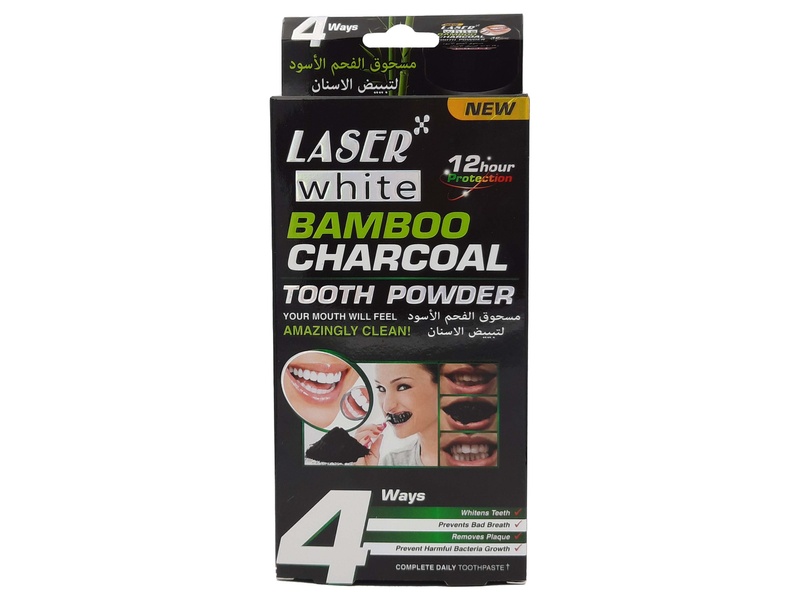LASER WHITE BAMBOO CHARCOAL TOOTHPOWDER 20GM