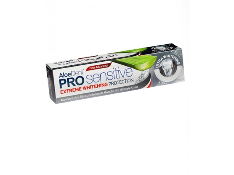 Aloe dent toothpastes aloe vera 75 ml pro sensitive extreme whitening 