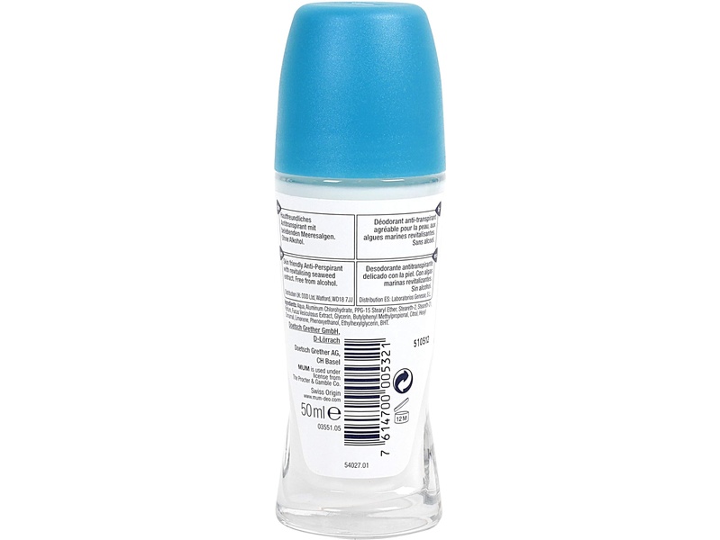 Mum deodorant roll on 75 ml ocean fresh