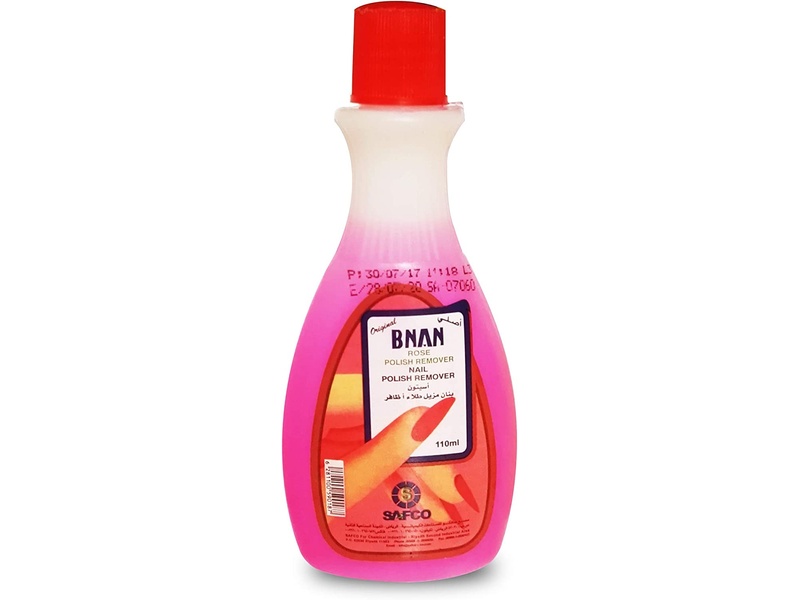 Bnan rose nail polish remover clear