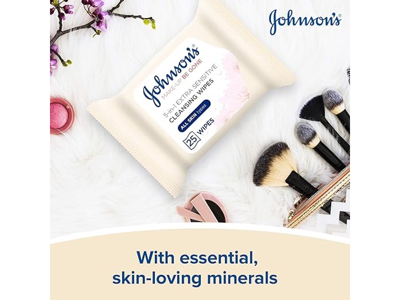 JOHNSONS FACE CARE WIPES EXTRA SENSITIVE 25S