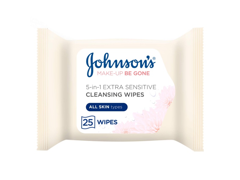 JOHNSONS FACE CARE WIPES EXTRA SENSITIVE 25S