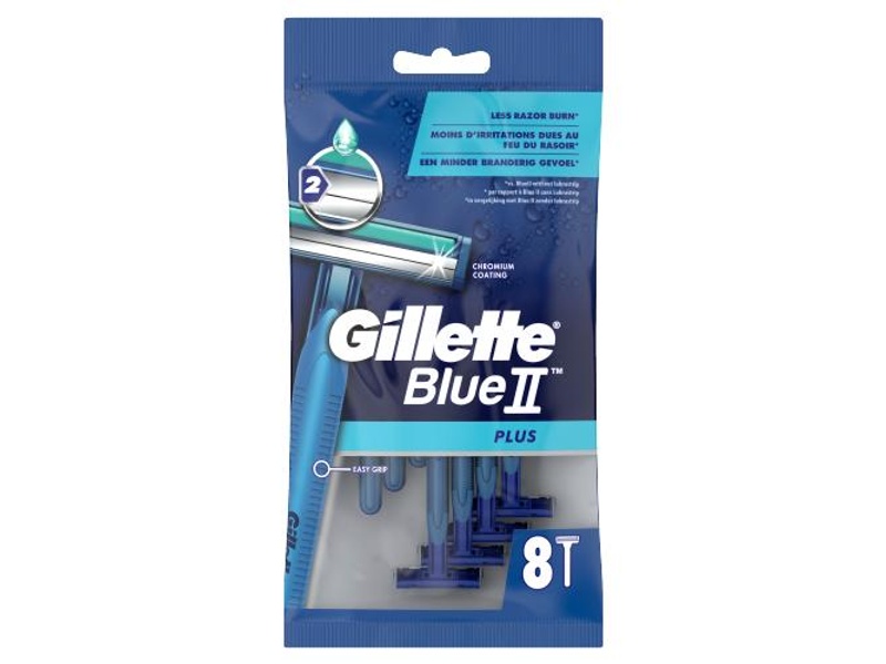 GILLETTE BLUE II PLUS DISPOSABLE RAZORS 8S^