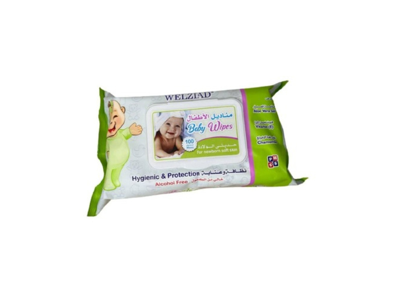 WELZIAD GOOD BABY WIPES GREEN 100