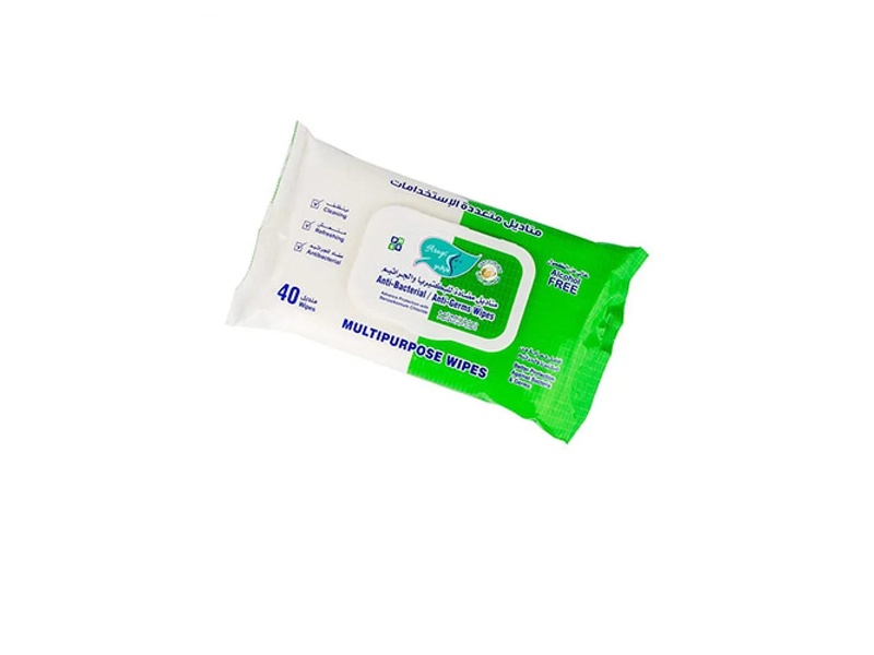 AL ARAYES MULTIPURPOSE WIPES ANTI-BACTERIAL 40