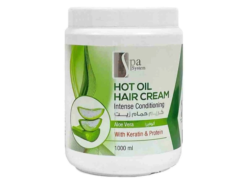 SPA SYSTEM HOT OIL HAIR CREAM ALOE VERA 1000ML