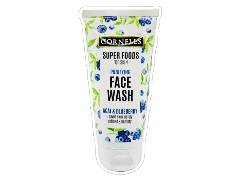 CORNELLS SUPER FOOD FACE WASH BLUEBERRY 150ML