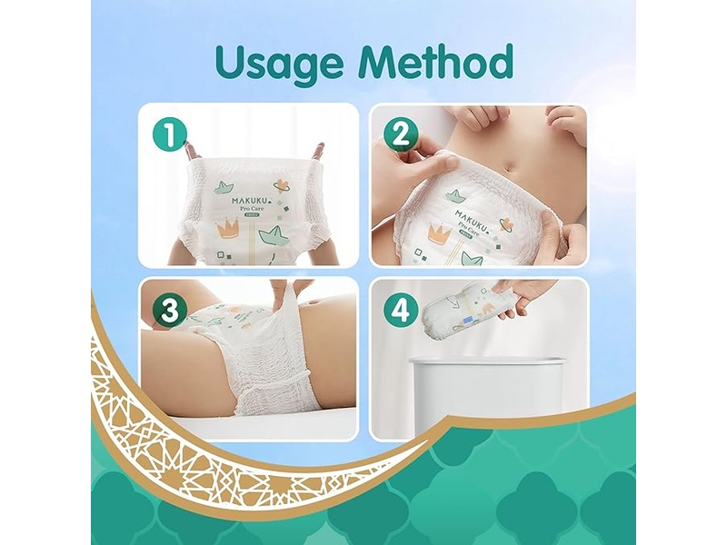 MAKUKU DIAPERS DAILY CARE PANT NO.4 (8*30)