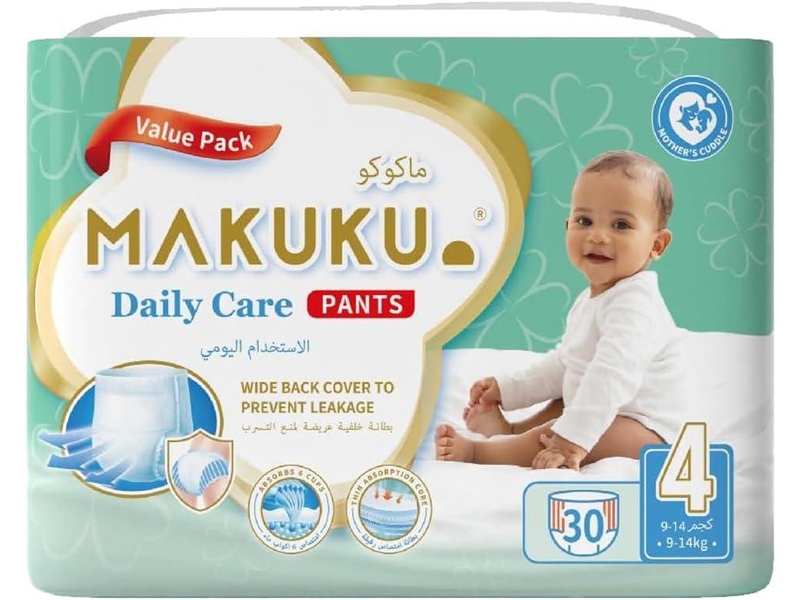 MAKUKU DIAPERS DAILY CARE PANT NO.4 (8*30)